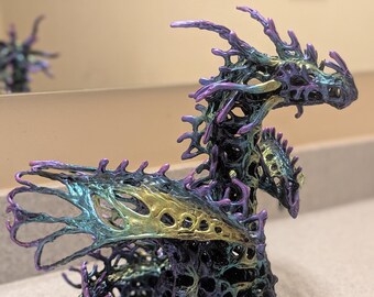 Verderbter Magischer Drache Figur - Bismuth - Unikat
