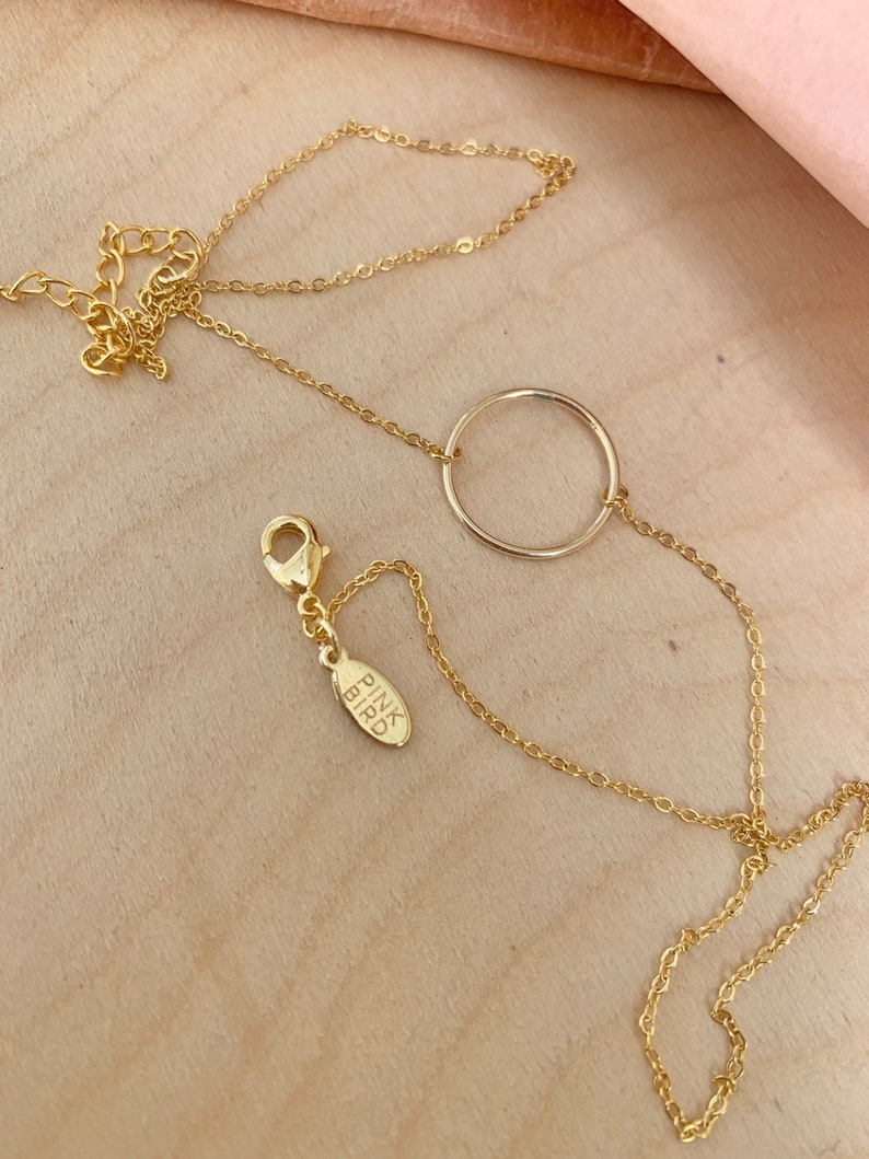 Dainty Gold Circe Pendant Necklace