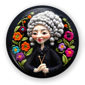 Yarn Lover Button or Magnet: Knitter's Gift