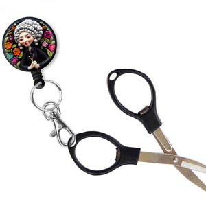 Retractable Folding Scissors, Yarn Lady Scissors, Gift for Knitter, Knitting Guild, Sewing Gift, Folding Scissors, Knitters Gift, Knitting
