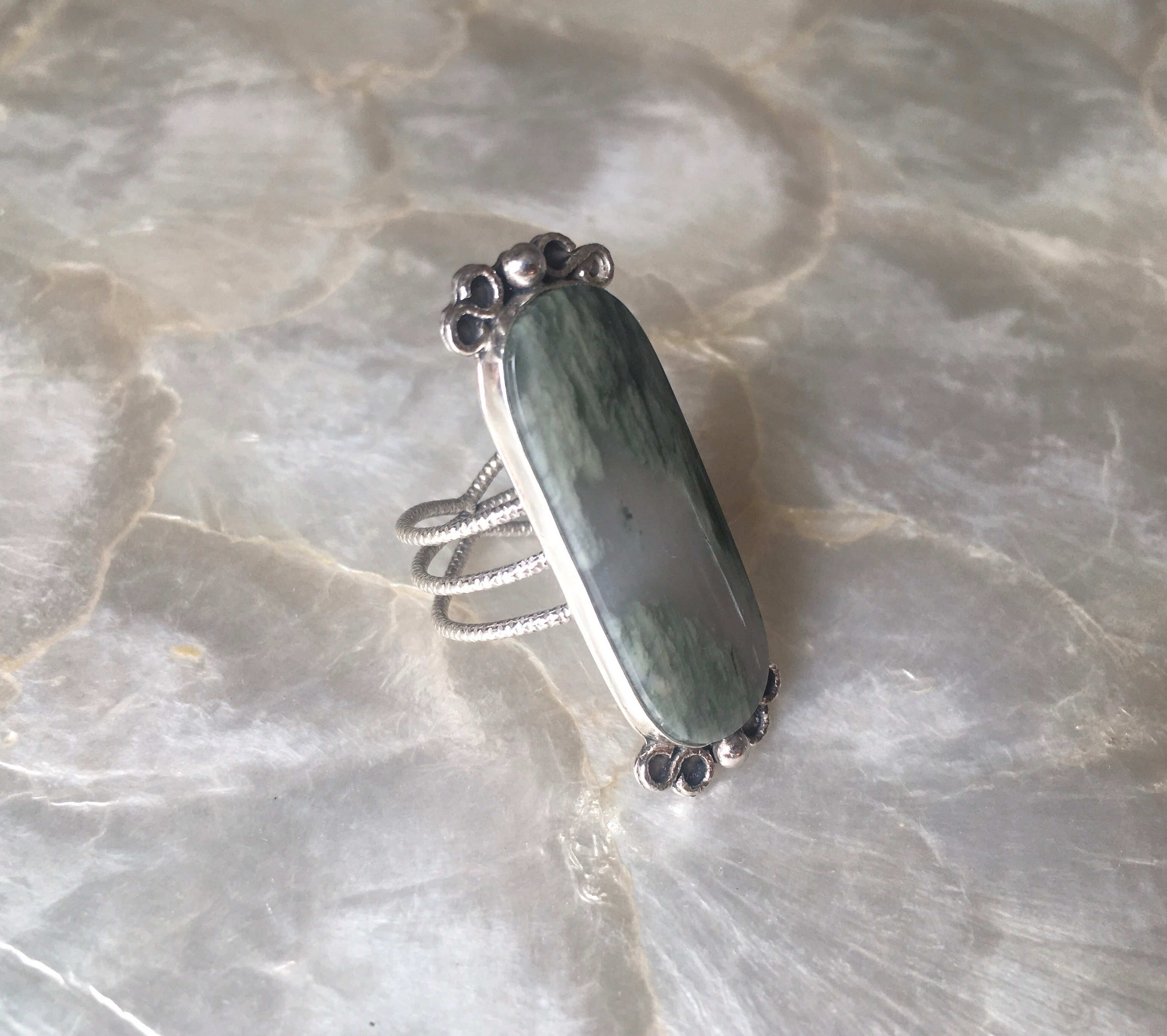 ANNA JOHNSON | SPIREA & THYME RING | 14K GOLD | SIZE 7.5