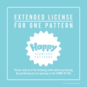 Extended License for One Pattern