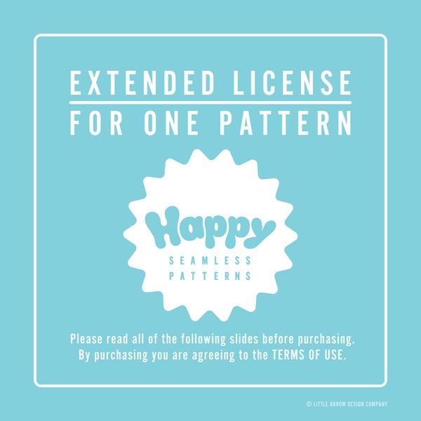 Extended License for One Pattern