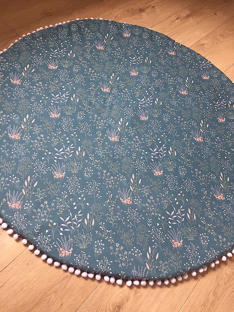 Baby Play Mat Baby Shower Gift Floral Play Mat Padded Play Mat Etsy