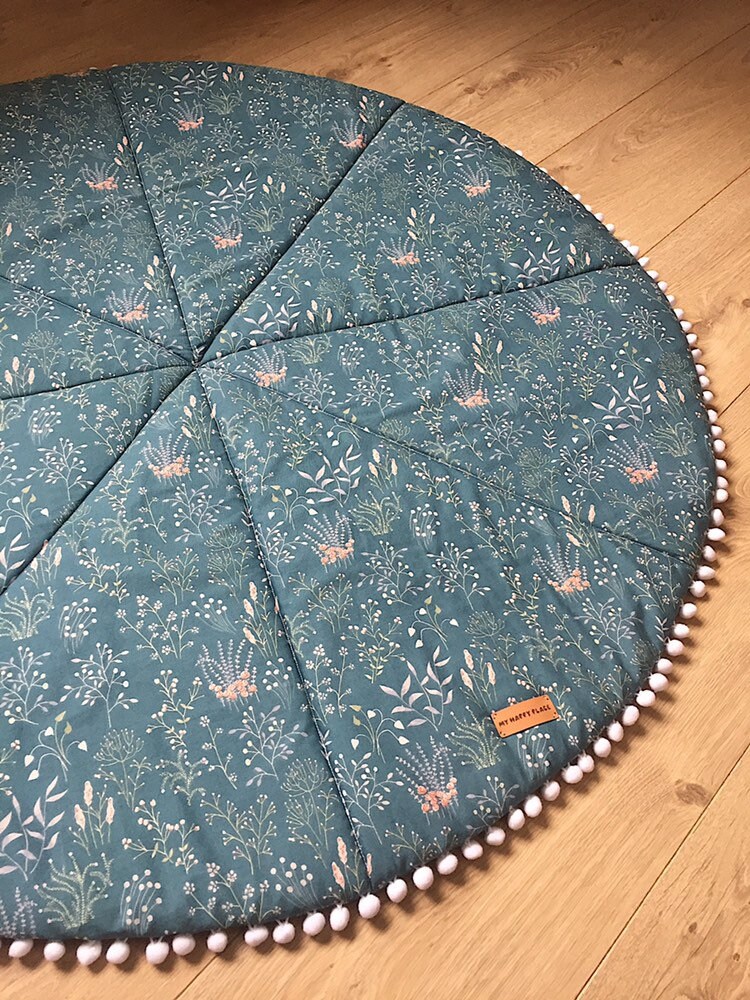 Baby Play Mat Baby Shower Gift Floral Play Mat Padded Play Mat Etsy