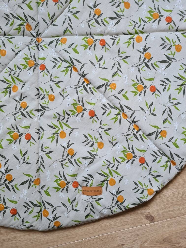 Baby Play Mat Baby Shower Gift Floral Play Mat Padded Cotton Etsy UK