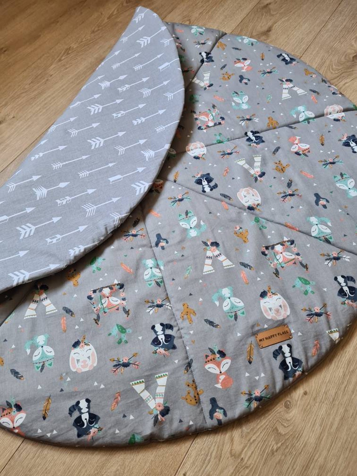 Baby Play Mat Baby Shower Gift Padded Cotton Play Mat Nursery Etsy