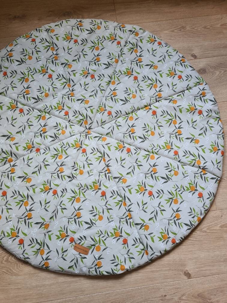Baby Play Mat Baby Shower Gift Floral Play Mat Padded Cotton Etsy UK