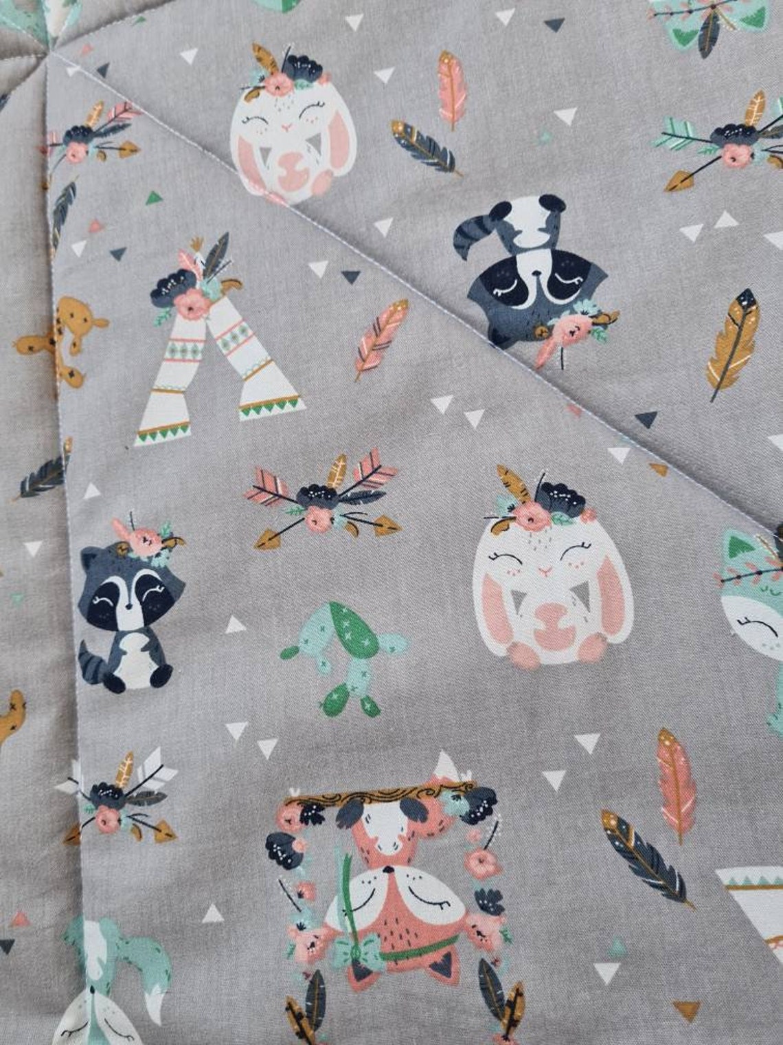 Baby Play Mat Baby Shower Gift Padded Cotton Play Mat Nursery Etsy