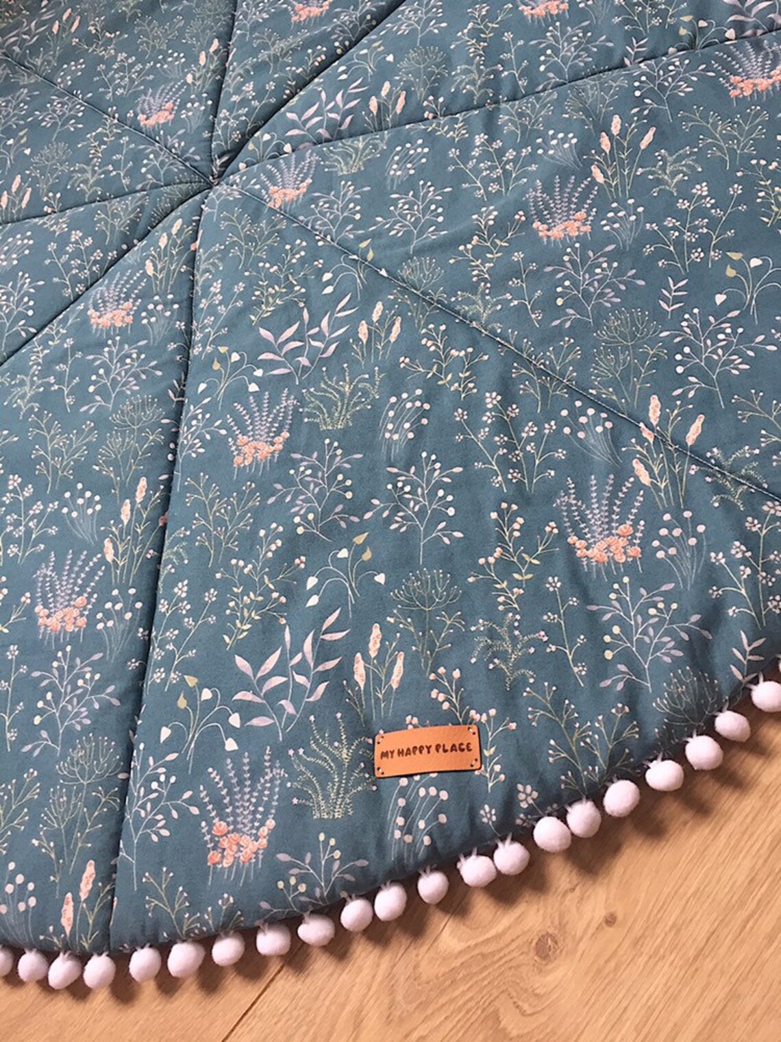 Baby Play Mat Baby Shower Gift Floral Play Mat Padded Play Mat Etsy