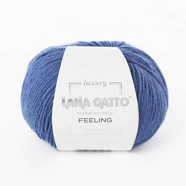 Lana Gatto Feeling Wolle, Merinowolle Kaschmir Seide Mischgarn, 50g ~ 140m