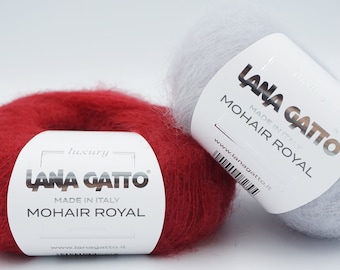 Lana Gatto Mohair Royal, weiches Kid Mohair Garn zum Stricken