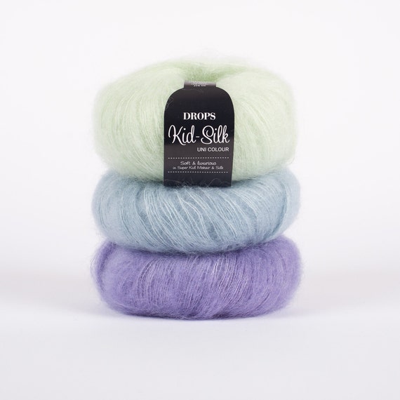 DROPS Kid Silk Mohair Yarn, Kid Mohair, DROPS Kid-silk, Lace Yarn