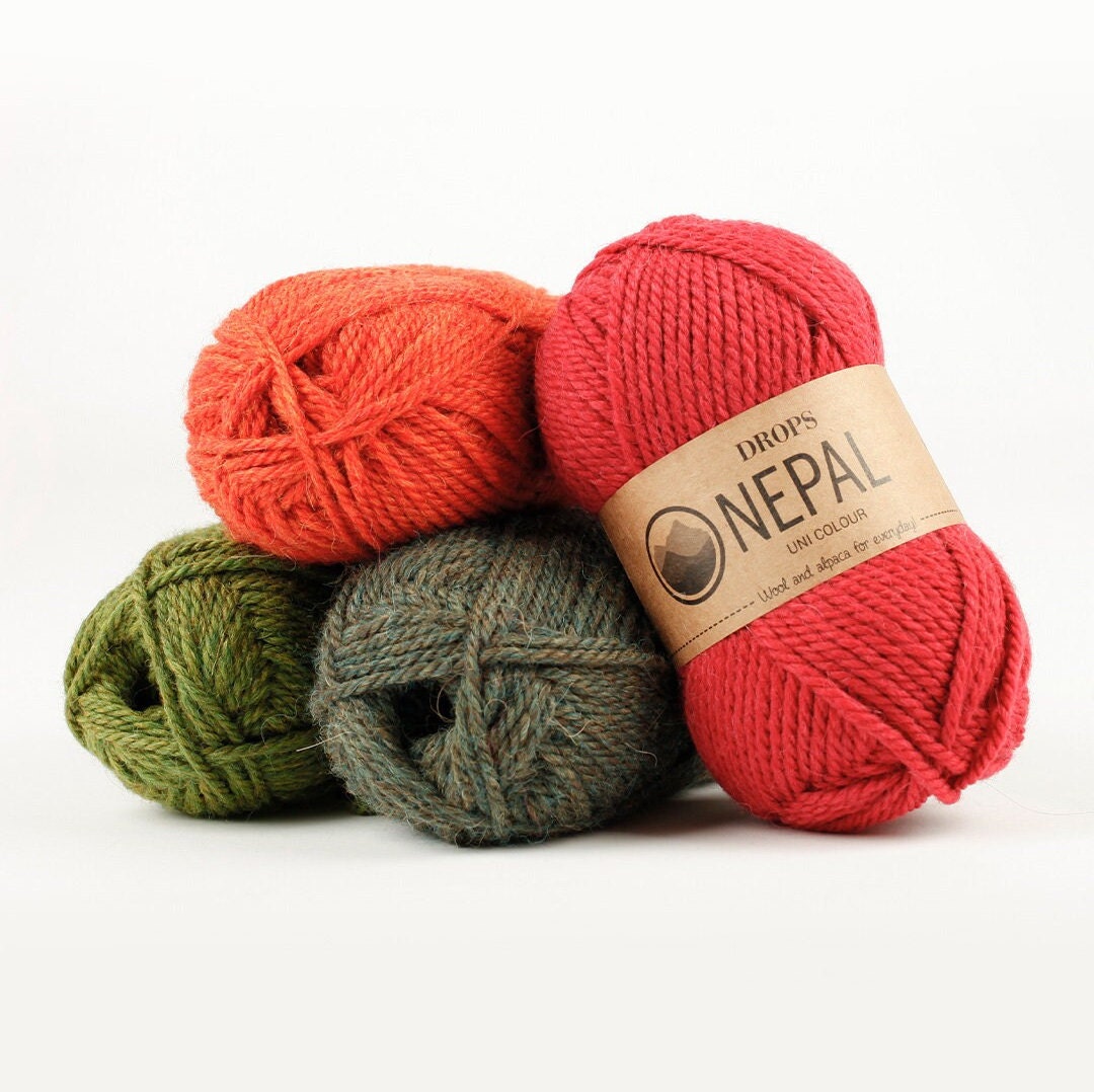 Buy DROPS Nepal Wool Yarn Knitting Yarn Weight Yarn Online in India - Etsy