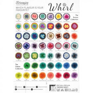 Sheepjes Whirl, fil coton acrylique, 215 g, 1000 m, fil dégradé à tricoter