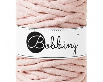 Bobbiny Macrame cords 9mm, cotton braided cord, 30m, 18 colours