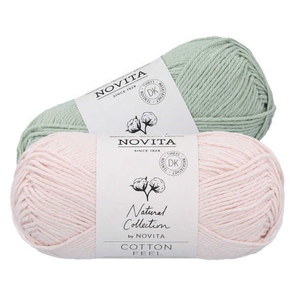 NOVITA Cotton Feel Knitting Yarn Spring/summer Cotton Yarn - Etsy Finland