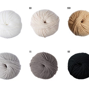 Australian merino yarn, superwash yarn, aran weight yarn, knitting yarn, crochet yar, 50 g 80 m/87 yd, DMC Wolly 5 yarn for cosy projects image 4