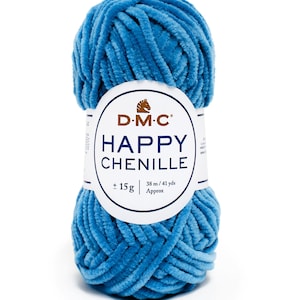 DMC Happy Chenille – fluffy, soft crochet yarn for amigurumi, 15g ~ 38m/41yd