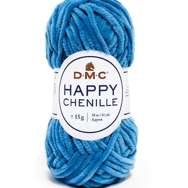 DMC Happy Chenille – laine à crocheter duveteuse et douce pour amigurumi, 15 g ~ 38 m/41 yd