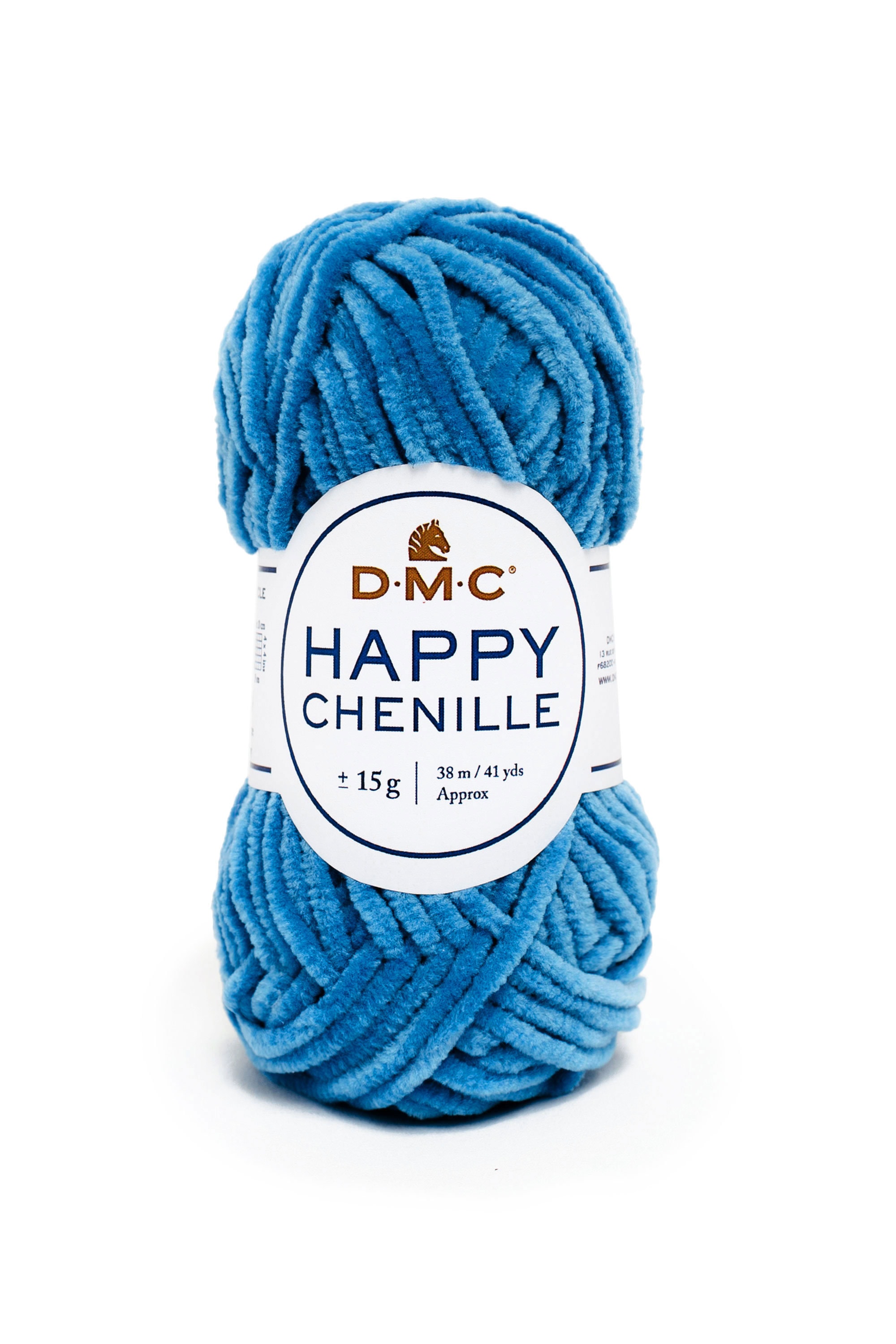 DMC Happy Chenille Fluffy, Soft Crochet Yarn for Amigurumi, 15g 38m/41yd 