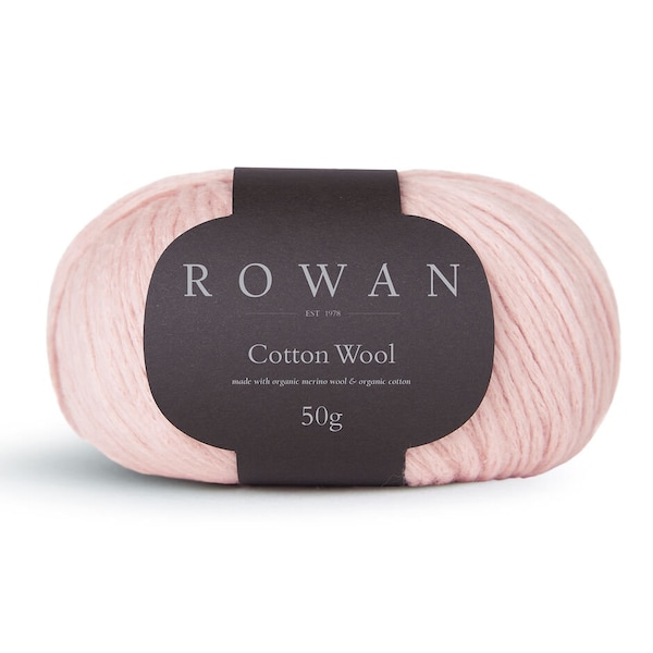 Rowan Cotton Wool,  organic cotton and  organic merino wool blend, supersoft yarn, DK weight yarn, yarn for babies, hypoallergenic yarn