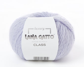 Angora merino blend yarn for knitting - Lana Gatto  Class angora yarn - fluffy yarn - Angora yarn made in Italy -  aran weight - 50 grams