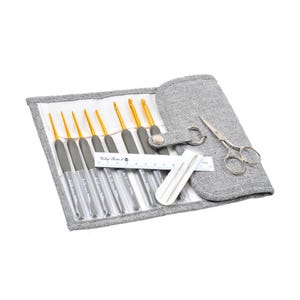 Tulip Etimo crochet hook set royal silver