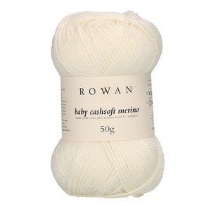 Rowan Baby Cashsoft Merino, extrafine merino wool and cashmere blend knitting yarn for babies, machine washable yarn