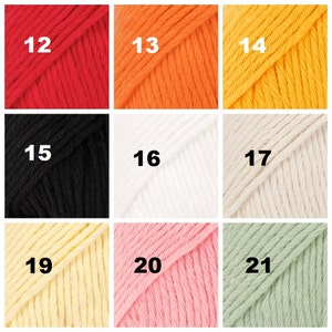 Fil à tricoter DROPS PARIS, fil 100 % coton, fil de coton au crochet, fil d'aran, fil peignée, fil d'été, fil doux, fil naturel image 3