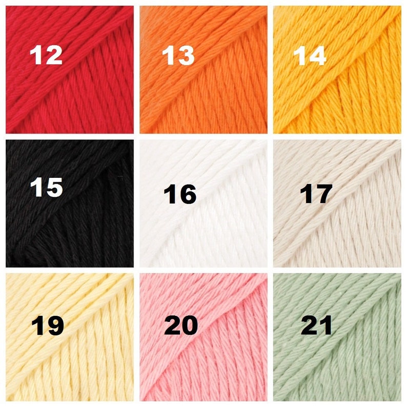 Fil à tricoter DROPS PARIS, fil 100 % coton, fil de coton au crochet, fil d'aran, fil peignée, fil d'été, fil doux, fil naturel image 3