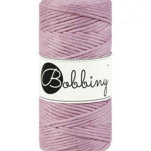 Bobbiny Marcame cords 3mm, cotton braided cord, 100m, 55 colours image 1