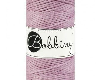 Bobbiny Marcame cords 3mm, cotton braided cord, 100m, 55 colours