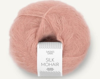 Fil de mohair Silk pour tricoter Sandnes garn