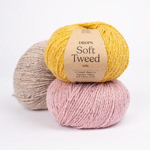 Drops Soft Tweed, DK weight merino wool and alpaca yarn