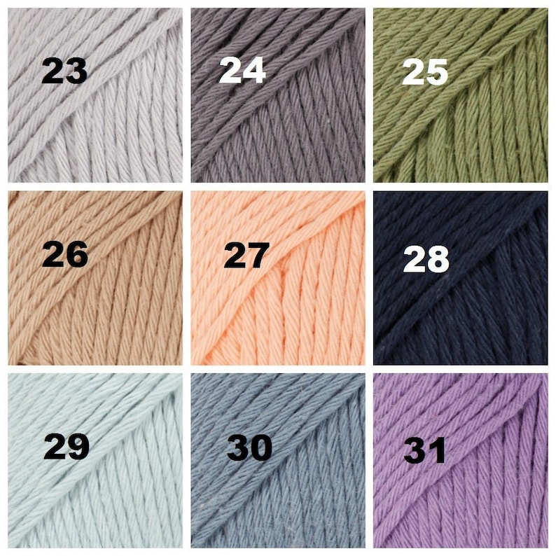 Fil à tricoter DROPS PARIS, fil 100 % coton, fil de coton au crochet, fil d'aran, fil peignée, fil d'été, fil doux, fil naturel image 4