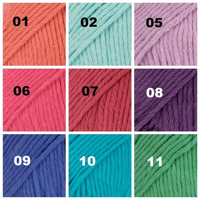 Fil à tricoter DROPS PARIS, fil 100 % coton, fil de coton au crochet, fil d'aran, fil peignée, fil d'été, fil doux, fil naturel image 2