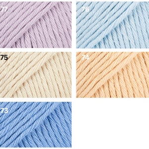 Fil à tricoter DROPS PARIS, fil 100 % coton, fil de coton au crochet, fil d'aran, fil peignée, fil d'été, fil doux, fil naturel image 9