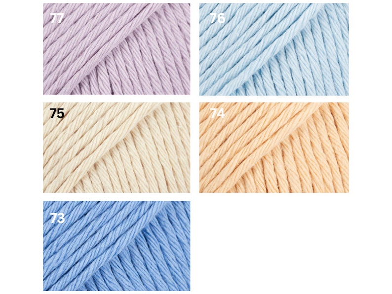 Fil à tricoter DROPS PARIS, fil 100 % coton, fil de coton au crochet, fil d'aran, fil peignée, fil d'été, fil doux, fil naturel image 9