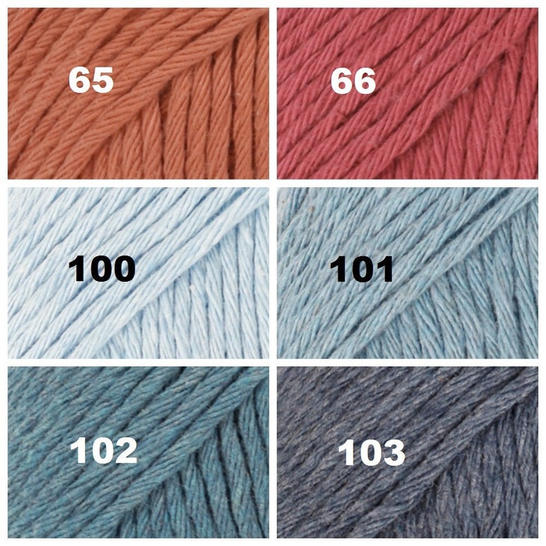 Fil à tricoter DROPS PARIS, fil 100 % coton, fil de coton au crochet, fil d'aran, fil peignée, fil d'été, fil doux, fil naturel image 7