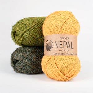 Knitting Yarn DROPS Nepal, Alpaca Yarn, Drops Yarn, Wool Knitting Yarn DROPS Nepal, Alpaca Yarn, Drops Yarn, Wool