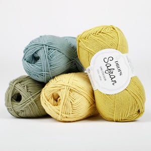 Summer Cotton Yarn – DROPS Safran, Light Sport Weight, 100% Natural Egyptian Cotton for DIY Projects