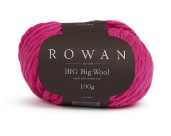 Rowan Big Big Wool, fil à tricoter laine mérinos, fil super épais pour tricoter, fil pure laine mérinos, fil pour débutant, fil jumbo