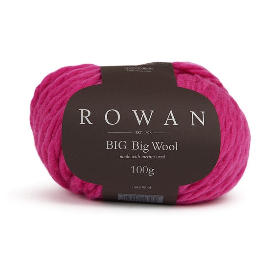 Rowan Big Big Wool, Merino Wool Knitting Yarn, Super Bulky Weight Yarn for  Knitting, Pure Merino Wool Yarn, Beginner Yarn, Jumbo Yarn 