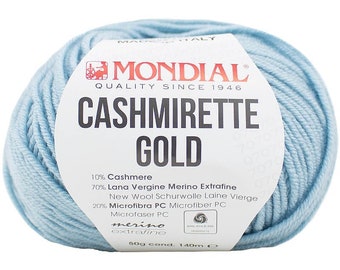 Fil Mondial Cashmirette Gold, haute qualité, tricot, crochet