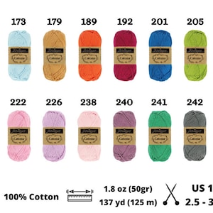Scheepjes Cotton Create DK 721 Drape | 50% gerecycled katoen | 60 kleuren