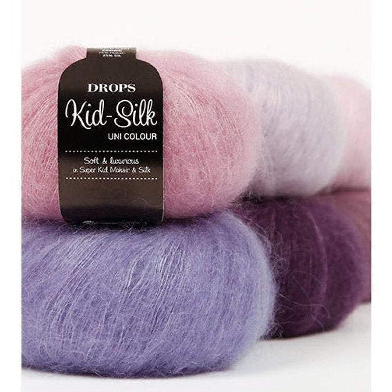 DROPS Kid Silk Mohair Yarn Kid Mohair DROPS Kidsilk Lace Etsy