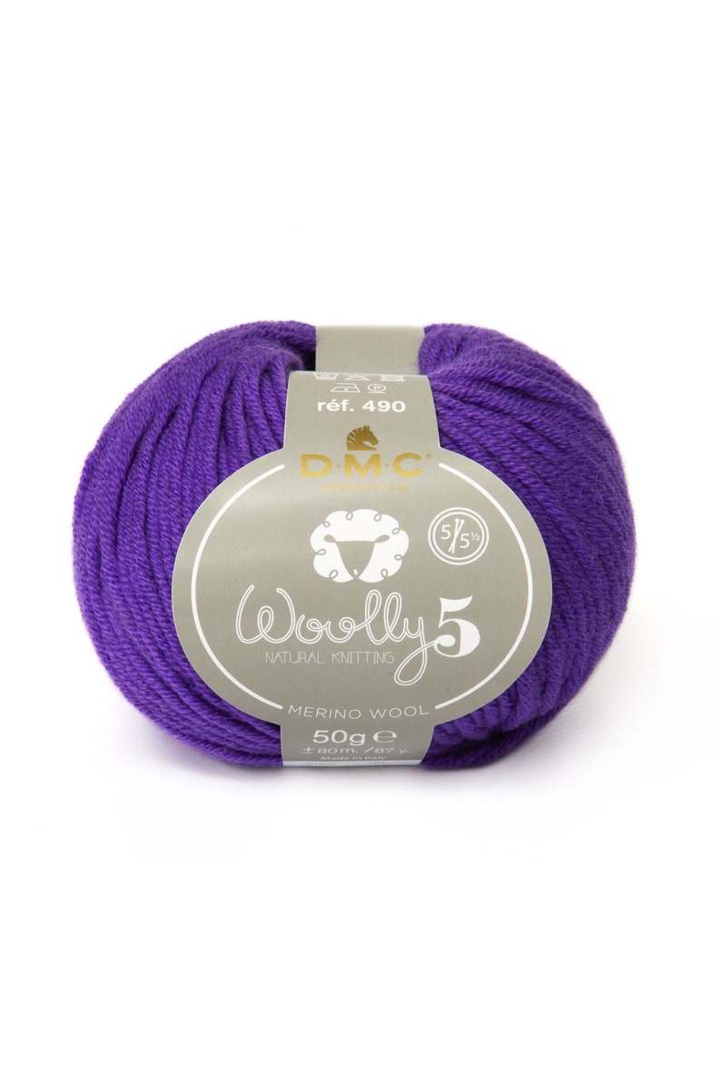 Australian merino yarn, superwash yarn, aran weight yarn, knitting yarn, crochet yar, 50 g 80 m/87 yd, DMC Wolly 5 yarn for cosy projects W136