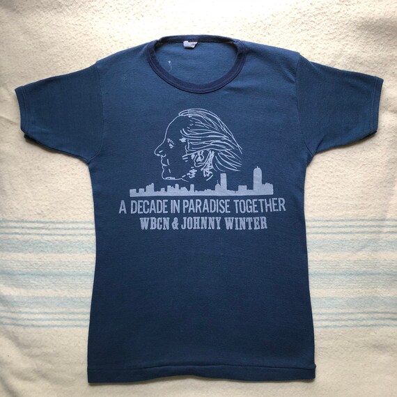 Johnny Winter Tshirt 1970's mint condition