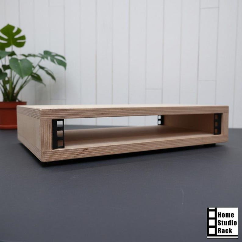 1U Birch Plywood Studio Rack Cabinet - 19 inch image 10
